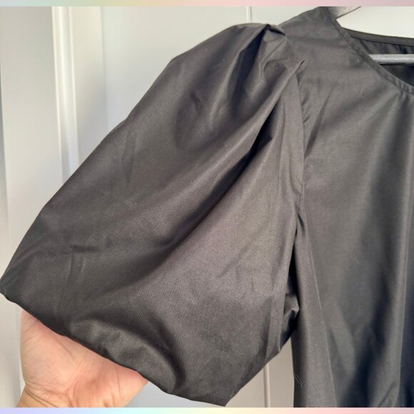 Kaffe (Curve) Black Babydoll Top – Size 44 - Picture 3 of 5